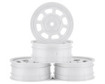 DE Racing Speedway Front Wheels (White) (4) (Custom Works/B6) (DER-DSB-AFW)