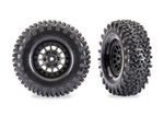 Traxxas TXC-4M 1.3" Method 105 Beadlock Wheels & Stone Claw Tires (2) (TRA12070)