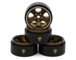 Treal Hobby Axial SCX30 Type B 0.7" 5-Spoke Aluminum Micro Rock Crawler Beadlock Wheels (Bronze) (4) (TLHTSCX30-43)