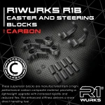 R1WURKS R1B Carbon Caster and Steering Blocks (R1W920318)