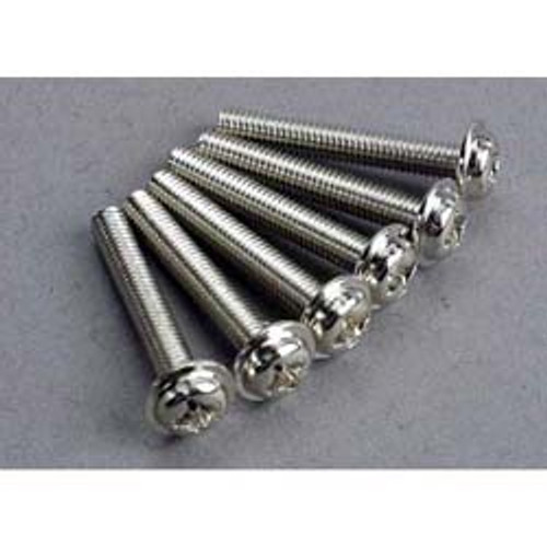 Traxxas Screws, 3 x 20mm, Washerhead (6) TRA3188