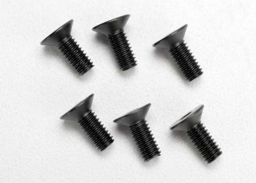 Traxxas 4x10mm Flat Head Screws (6) (TRA2535)