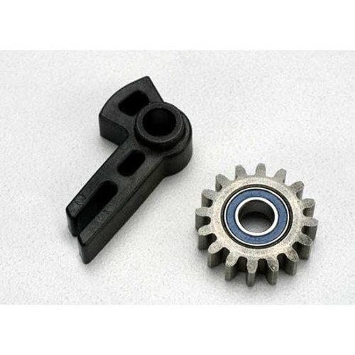 Traxxas Revo Gear, idler/ idler gear support/ bearing (pressed in) TRA5377