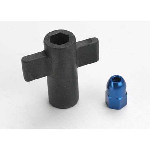 Traxxas Antenna Crimp Nut & Antenna Nut Tool Set (Blue) TRA5526