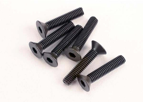 Traxxas 3X15mm Flat Head Machine Screw (6) (TRA2553)