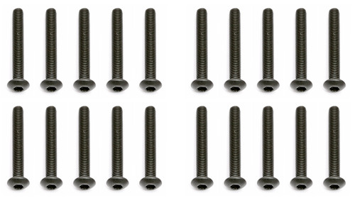 Team Associated 3x22mm Button Head Hex Screw (10) (ASC25189)