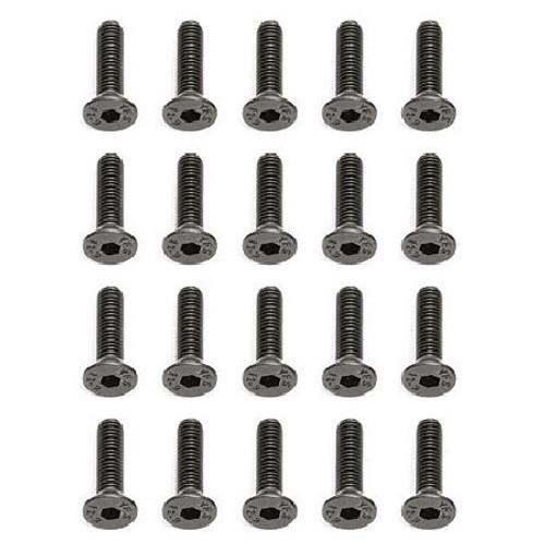 Team Associated 3x12mm Flat Head Hex Screw (20) (ASC25203)