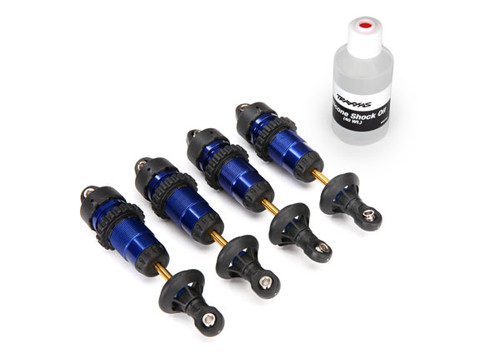 Traxxas Aluminum GTR Shock Set (Blue) (4) (TRA5460A) Traxxas Aluminum GTR Shock Set (Blue) (4) (TRA5460A)