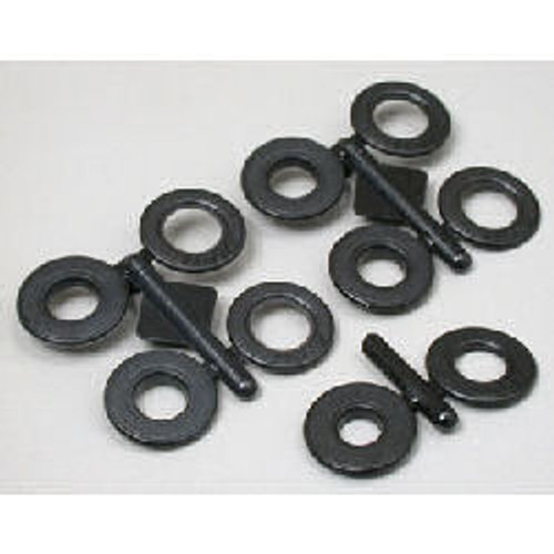 RPM 1/4" Snap-Tite Body Savers (Black) (5) (RPM80332)
