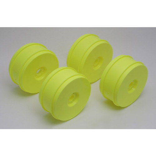 Team Associated 83mm 1/8 Buggy Wheels (4) (Yellow) (ASC89297)