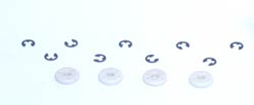 Losi LOSA5043 Shock Pistons #60, Natural (4)