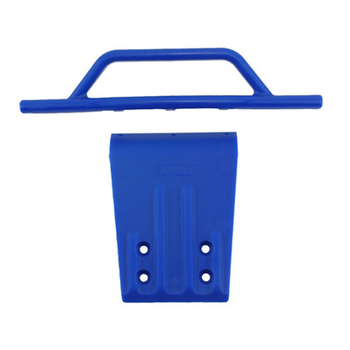 RPM Traxxas Slash Front Bumper & Skid Plate (Blue) (RPM80955)