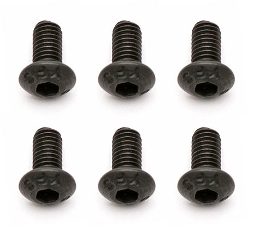Team Associated 3x0.5x6mm Button Head Screw (6) (ASC31531)