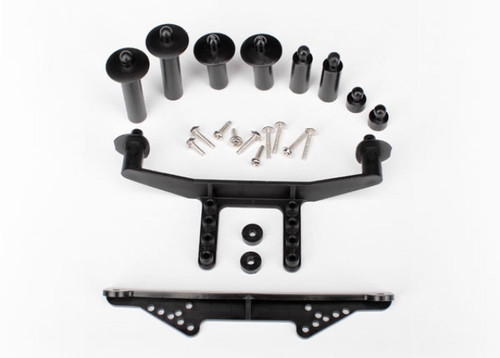 Traxxas Front & Rear Body Mounts (Black) (TRA1914R)