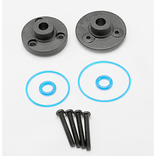 Traxxas Front/Rear Differential Cover Plate w/Gaskets & O-Rings (2) (TRA7080)