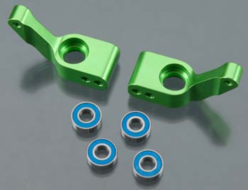 Traxxas Aluminum Stub Axle Carriers (Green) (2) TRA3652G