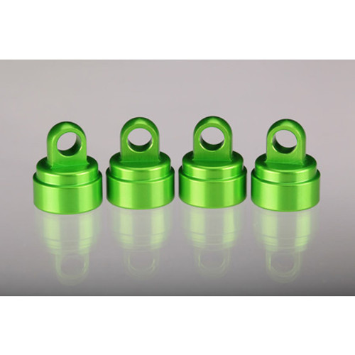 Traxxas Aluminum Ultra Shock Cap (Green) (4) TRA3767G Traxxas Aluminum Ultra Shock Cap (Green) (4) TRA3767G