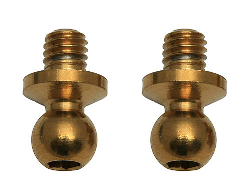Team Associated 3.25mm Factory Team Short Neck Ti-Nitride Ball Stud Set (2) (ASC31374)
