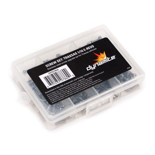 Dynamite DYN7904 Stainless Steel Screw Set: Traxxas 1/16 E-Revo