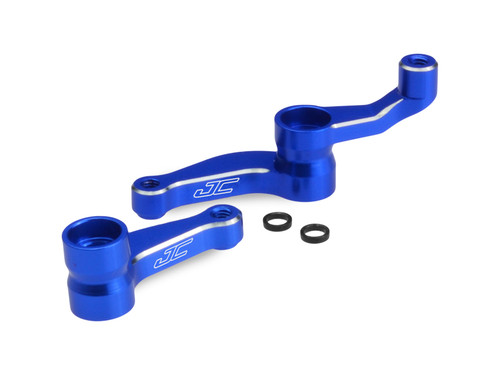 JConcepts Aluminum Steering Bell Crank Set (Blue) (JCO2354-1) JConcepts Aluminum Steering Bell Crank Set (Blue) (JCO2354-1)