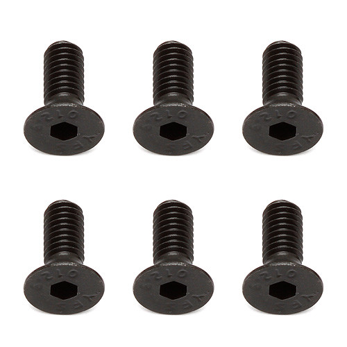 Team Associated 4x10mm Flat Head Hex Screw (6) (ASC81262)