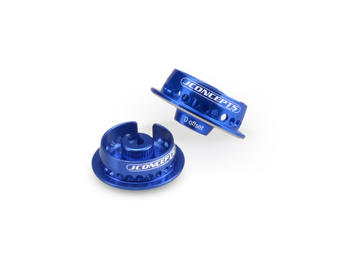 JConcepts Fin Aluminum 0mm Off-Set Shock Spring Cup (Blue) (2) (JCO2494-1) JConcepts Fin Aluminum 0mm Off-Set Shock Spring Cup (Blue) (2) (JCO2494-1)