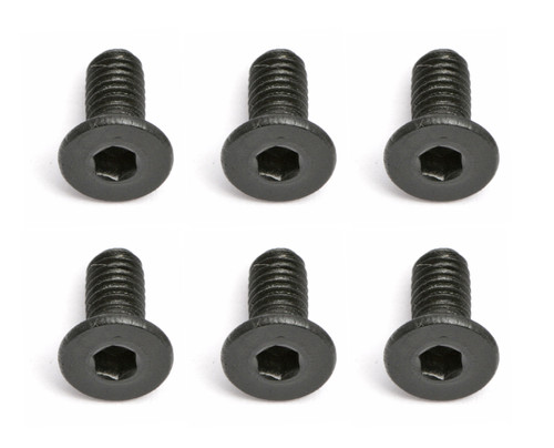 Team Associated 2.5x0.45x6mm Flat Head Hex Screw (6) (ASC4675)