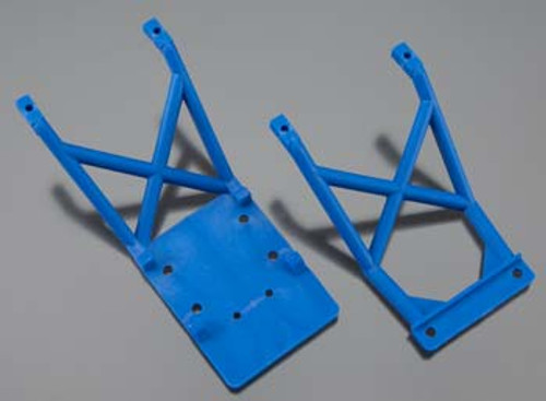Traxxas Stampede Front & Rear Skid Plate (Blue) (Son-uva Digger) (TRA3623-BLUE)