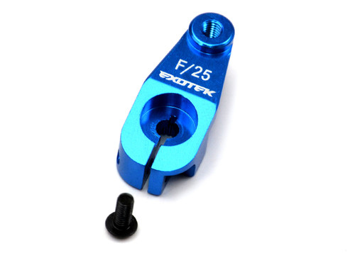 Exotek Aluminum AE HD Servo Horn (Blue) (25T - Futaba/Savox/ProTek) EXO1547BLU