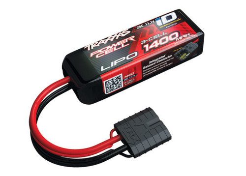 Traxxas 3S "Power Cell" 25C LiPo Battery w/iD Traxxas Connector (11.1V/1400mAh) (TRA2823X) Traxxas 3S "Power Cell" 25C LiPo Battery w/iD Traxxas Connector (11.1V/1400mAh) (TRA2823X)