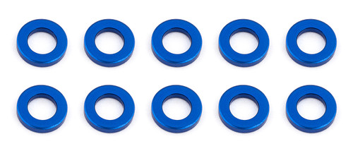 Team Associated 5.5x1.0mm Aluminum Ball Stud Washer (Blue) (10) (ASC31382)