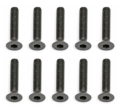 Team Associated 3x16mm Flat Head Hex Screw (10) (ASC25204)