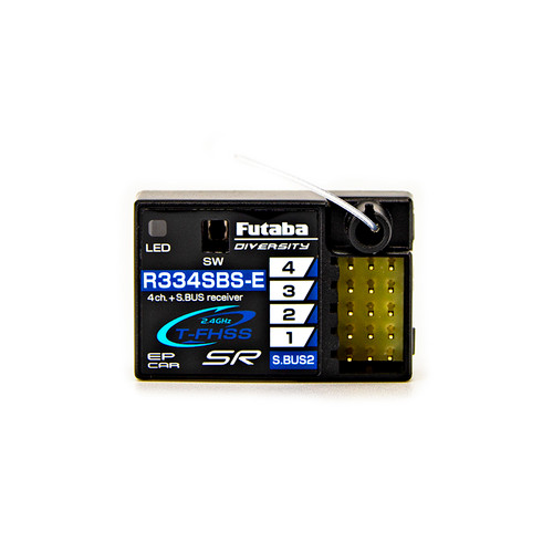 Futaba R334SBS-E T-FHSS SR S.Bus2 4-Channel 2.4GHz Receiver (FUTR334SBS-E) Futaba R334SBS-E T-FHSS SR S.Bus2 4-Channel 2.4GHz Receiver (FUTR334SBS-E)