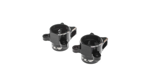 Team Losi Racing 22 5.0 Aluminum VHA Hub Body Set (Black) (2) (TLR334071)