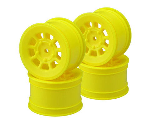 JConcepts 12mm Hex 9 Shot Rear Wheel (Yellow) (4) (B6.2) (JCO3398Y) JConcepts 12mm Hex 9 Shot Rear Wheel (Yellow) (4) (B6.2) (JCO3398Y)