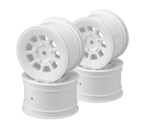 JConcepts 12mm Hex 9 Shot Rear Wheels (White) (B6.2) (JCO3398W)