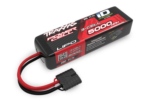 Traxxas 3S "Power Cell" 25C LiPo Battery w/iD Traxxas Connector (11.1V/5000mAh) (TRA2832x) Traxxas 3S "Power Cell" 25C LiPo Battery w/iD Traxxas Connector (11.1V/5000mAh) (TRA2832x)