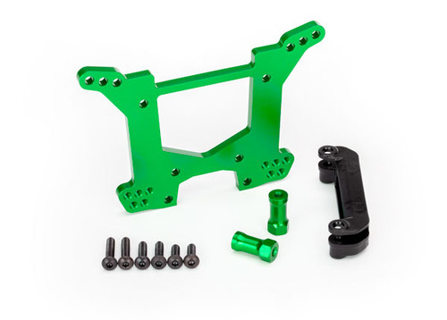 Traxxas Aluminum Rustler 4X4 Rear Shock Tower (Green) (TRA6738G)