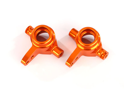 Traxxas Aluminum Steering Block Set (Orange) (2) (TRA6837A) Traxxas Aluminum Steering Block Set (Orange) (2) (TRA6837A)