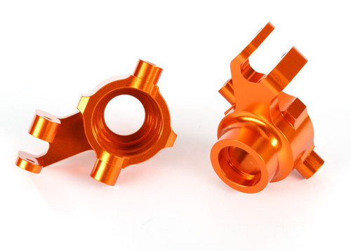 Traxxas Maxx Aluminum Steering Blocks (Orange) (TRA8937A) Traxxas Maxx Aluminum Steering Blocks (Orange) (TRA8937A)