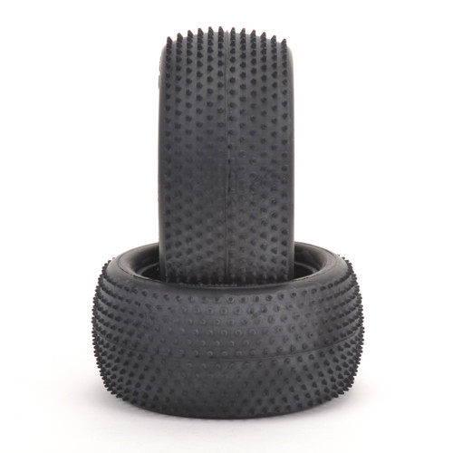 Schumacher "Mini Pin" 2.2" 1/10 Buggy Rear Carpet Tire (2) (Yellow) (SCHU6608)