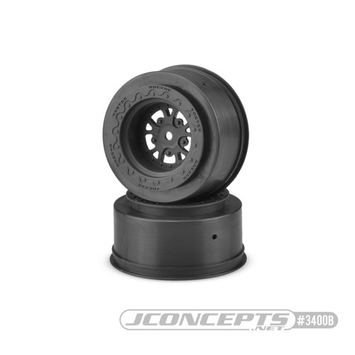 JConcepts Tactic Street Eliminator Rear Drag Racing Wheels (2) (Black) w/12mm Hex (JCO3400B) JConcepts Tactic Street Eliminator Rear Drag Racing Wheels (2) (Black) w/12mm Hex (JCO3400B)