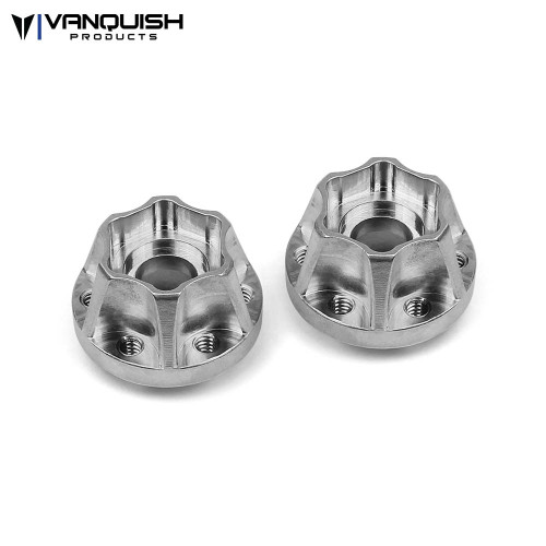 Vanquish Products SLW Hex Hub Set (Silver) (2) (475) (VPS01043) Vanquish Products SLW Hex Hub Set (Silver) (2) (475) (VPS01043)