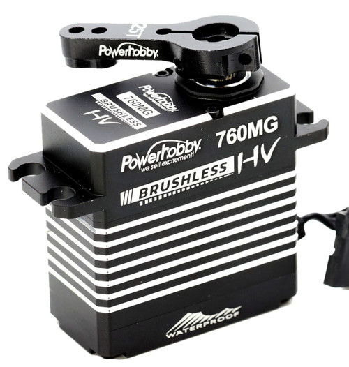 Power Hobby 760MG High Torque Waterproof Brushless Steel Gear Servo / Aluminum Case (PHBPH760MG) Power Hobby 760MG High Torque Waterproof Brushless Steel Gear Servo / Aluminum Case (PHBPH760MG)