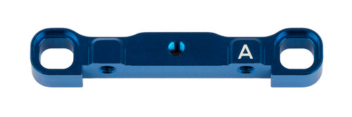 Team Associated RC10B74 Aluminum "A" Arm Mount (Blue) (ASC92121)