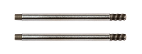Team Associated 3x24mm V2 Screw Mount Front Shock Shaft (2) (Chrome) (ASC91643)