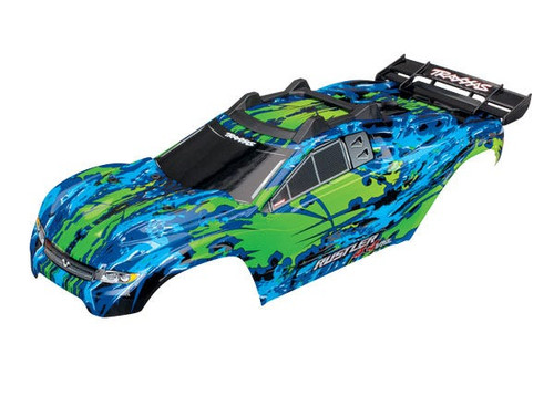 Traxxas Rustler 4X4 VXL Pre-Painted Body w/Clipless Mounting (Green) (TRA6717G) Traxxas Rustler 4X4 VXL Pre-Painted Body w/Clipless Mounting (Green) (TRA6717G)