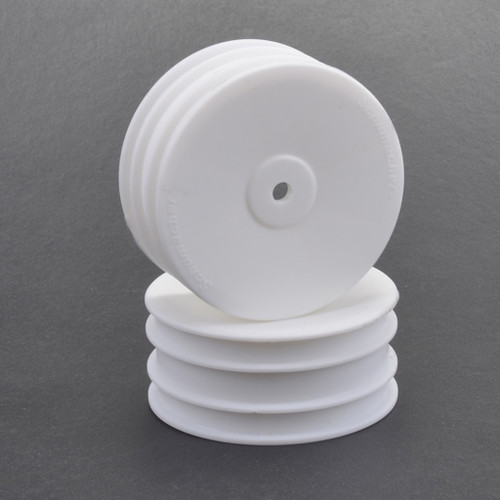 Schumacher 4WD Front Buggy Wheels w/12mm Hex (White) (2) (SCHU4496)