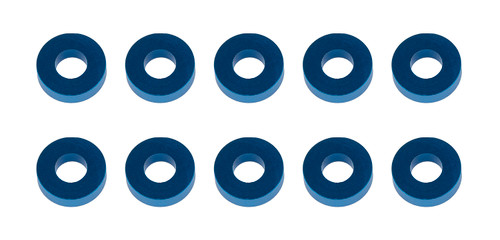Team Associated 7.8x3.5x2.0mm Aluminum Hub Spacer Washer (Blue) (10) (ASC31389)