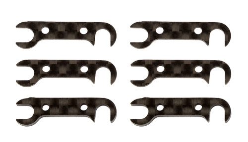 Team Associated RC10B74 Graphite Rear Hub Link Shim Set (ASC92185)